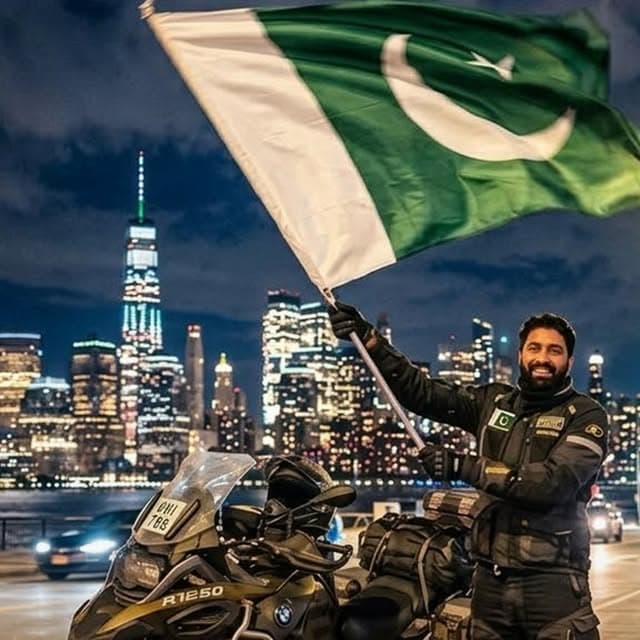 16,000km, one Pakistani flag: the only Pakistani to conquer the solo US loop