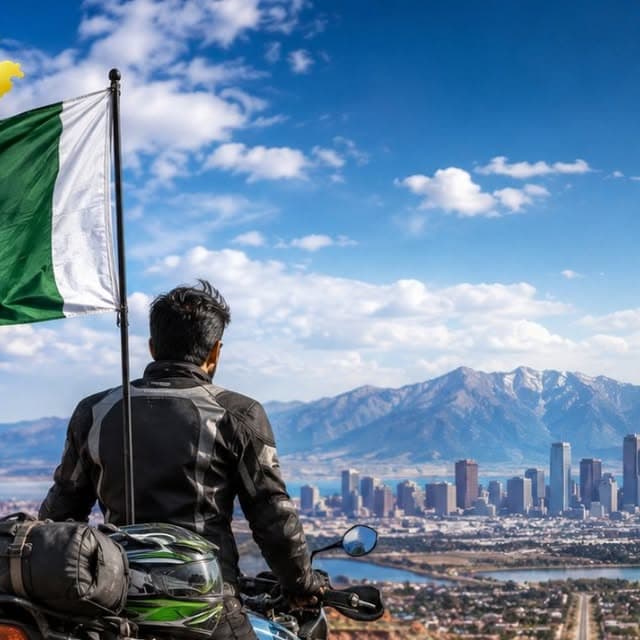One flag, one rider, 16,000 kilometres of grit