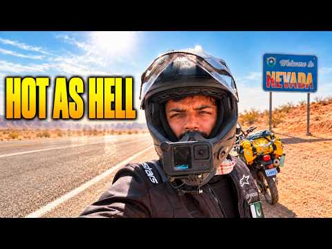 I Couldn't Even Touch My Motorcycle, LAS VEGAS | Day 17 | Solo Motorcycle Travel Across America